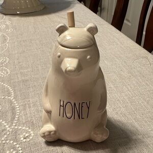 Rae Dunn honey teddy bear jar